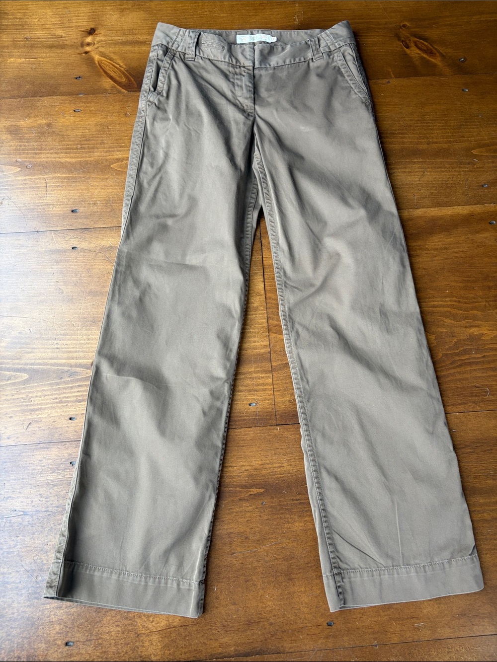 J. Crew Weathered Broken in Chino Classic Twill Tan Pants Sz 10T